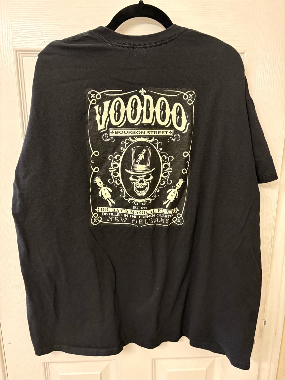 Gildan Black Heavy Cotton T-Shirt - Plain Crew Neck - Picture 3 of 6